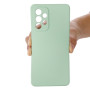 Husa din silicon compatibila cu Samsung Galaxy A53 5G cu protectie la camera, silk touch, Verde