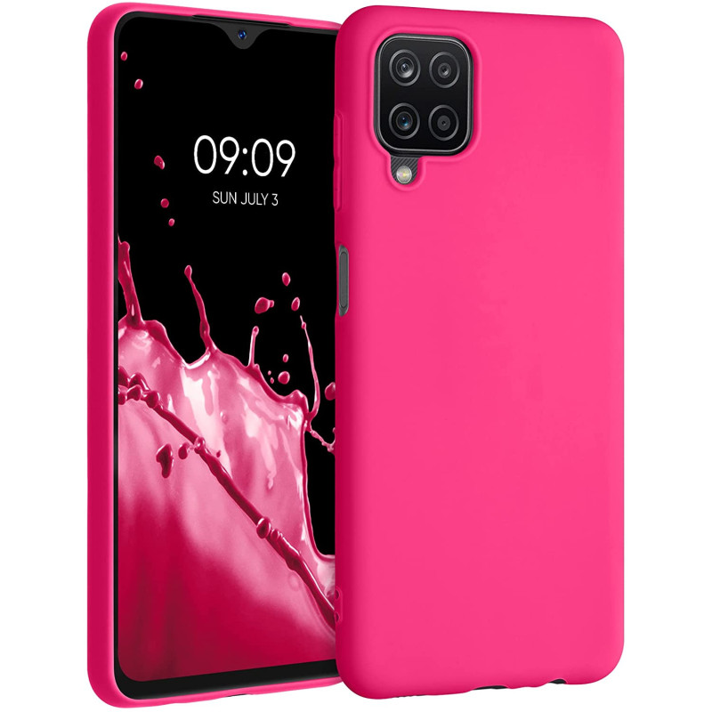 Husa Silk Touck Roz Neon Samsung Galaxy A12 1m8