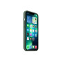 Husa din silicon compatibila cu iPhone 13 cu protectie la camera,silk touch, interior din catifea, Verde inchis