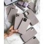 Husa din silicon compatibila cu iPhone 13 cu protectie la camera,silk touch, interior din catifea, Dark lila