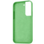 Husa din silicon compatibila cu Samsung Galaxy S22 cu protectie la camera, silk touch, interior din catifea, Mint Green