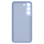 Husa din silicon compatibila cu Samsung Galaxy S22 cu protectie la camera, silk touch, interior din catifea, Sky Blue