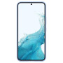 Husa din silicon compatibila cu Samsung Galaxy S22 cu protectie la camera, silk touch, interior din catifea, Sky Blue