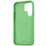 Husa din silicon compatibila cu Samsung Galaxy S22 Ultra cu protectie la camera, silk touch, interior din catifea, Mint Green