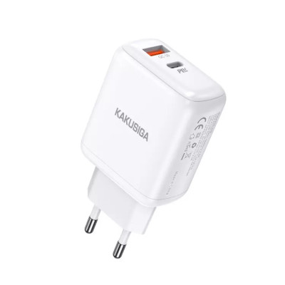 Incarcator retea 30W PD, Fast charge Kakusiga KSC-668, USB - Type-C, Alb