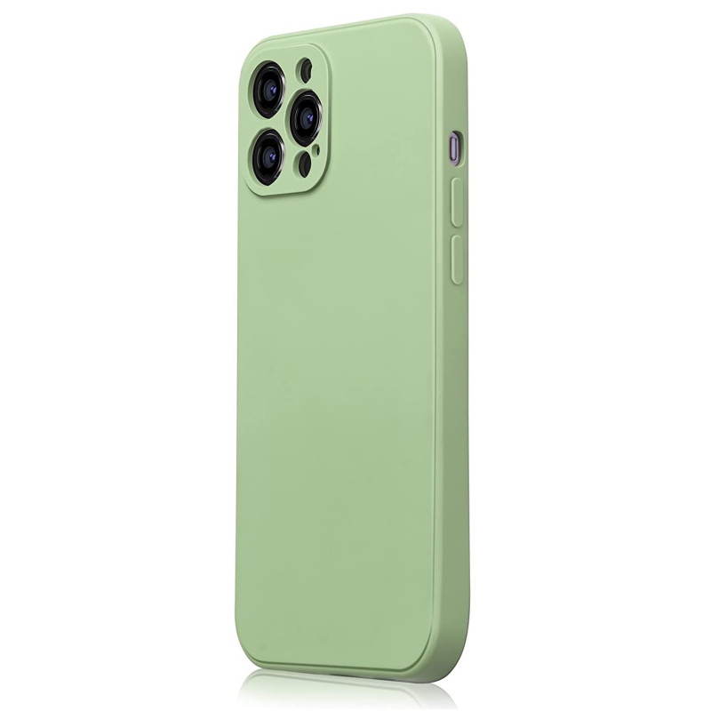 Husa Silk Touck Verde Deschis Apple iPhone 14 1u2