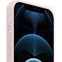 Husa din silicon compatibila cu iPhone 14, silk touch, interior din catifea, camera bump, Roz deschis