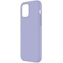 Husa din silicon compatibila cu iPhone 14 Pro, silk touch, interior din catifea, camera bump, Mov