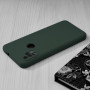 Husa din silicon compatibila cu Motorola Moto G30 / G20 / G10, silk touch, interior din catifea, Verde inchis