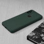 Husa din silicon compatibila cu Motorola Moto G30 / G20 / G10, silk touch, interior din catifea, Verde inchis