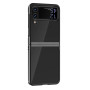 Husa pentru Samsung Galaxy Z Flip 4 din policarbonat cu margini colorate si protectie pentru camere, Negru