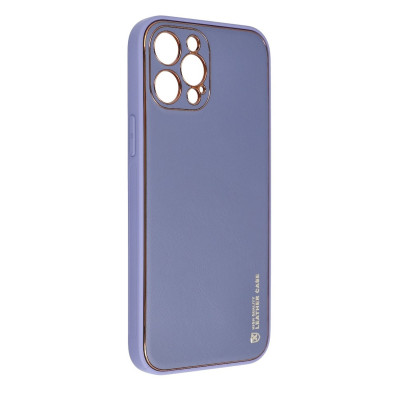 Husa compatibila cu iPhone 14, Piele ecologica, Full protection, Mov