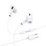 Casti Audio cu fir Kakusiga KSC 727, conector Type-C, In Ear, Functii control volum, Alb