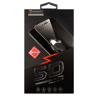 Folie de protectie din sticla securizata 5D SAMMATO Promo Black pentru iPhone 13-13 PRO - Transparent