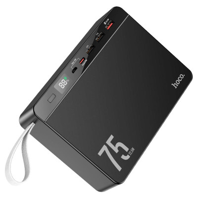 Baterie Portabila Hoco J94 75000mAh iesire 4xUSB Negru