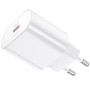 Incarcator Retea cu cablu USB Type-C HOCO N22 Jetta, Quick Charge, 25W, 1 X USB Tip-C, Alb