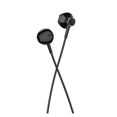 Casti Audio cu fir Kakusiga KSC-578, conector Jack 3.5mm, In Ear, Functii control volum, Negru