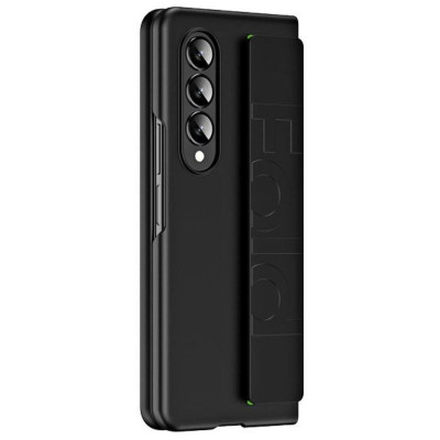 Husa de protectie pentru Samsung Galaxy Z Fold 4 cu maner de sustinere, Negru