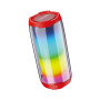 Boxa Portabila TWS Kakusiga KSC-611 360 Colorful Light, Bluetooth 5.0, Rosu