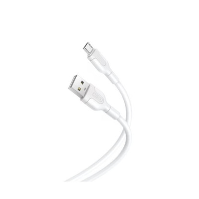 Cablu MicroUSB pentru incarcat si transfer date, XO-NB212, Alb