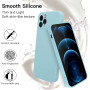 Husa de protectie din silicon pentru Apple iPhone 7, SoftTouch, interior microfibra, Albastru deschis