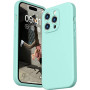 Husa de protectie din silicon pentru Apple iPhone 7, SoftTouch, interior microfibra, Verde Menta