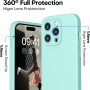 Husa de protectie din silicon pentru Apple iPhone 7, SoftTouch, interior microfibra, Verde Menta