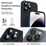 Husa de protectie din silicon pentru Apple iPhone 7, SoftTouch, interior microfibra, Negru