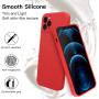 Husa de protectie din silicon pentru Apple iPhone 7, SoftTouch, interior microfibra, Rosu