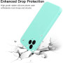 Husa de protectie din silicon pentru Apple iPhone 7, SoftTouch, interior microfibra, Turcoaz