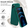 Husa de protectie din silicon pentru Apple iPhone 7, SoftTouch, interior microfibra, Verde Inchis