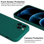 Husa de protectie din silicon pentru Apple iPhone 7, SoftTouch, interior microfibra, Verde Inchis