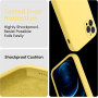 Husa de protectie din silicon pentru Apple iPhone 8, SoftTouch, interior microfibra, Galben