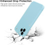 Husa de protectie din silicon pentru Apple iPhone 7 Plus, SoftTouch, interior microfibra, Albastru deschis