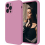 Husa de protectie din silicon pentru Apple iPhone 7 Plus, SoftTouch, interior microfibra, Mov Lilac