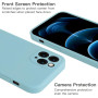 Husa de protectie din silicon pentru Apple iPhone XS, SoftTouch, interior microfibra, Albastru deschis