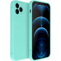 Husa de protectie din silicon pentru Apple iPhone XS, SoftTouch, interior microfibra, Turcoaz