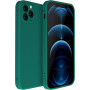 Husa de protectie din silicon pentru Apple iPhone XR, SoftTouch, interior microfibra, Verde Inchis