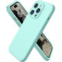 Husa de protectie din silicon pentru Apple iPhone 11, SoftTouch, interior microfibra, Verde Menta