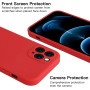 Husa de protectie din silicon pentru Apple iPhone 11 Pro, SoftTouch, interior microfibra, Rosu