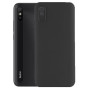 Husa Silicon Silk Touch compatibila cu Xiaomi Redmi 9A, interior catifea, Negru