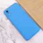 Husa Silicon Silk Touch compatibila cu Xiaomi Redmi 9A, interior catifea, Albastru