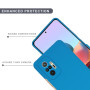 Husa Silicon Silk Touch compatibila cu Xiaomi Redmi Note 10 Pro, interior catifea, Albastru