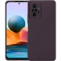 Husa Silicon Silk Touch compatibila cu Xiaomi Redmi Note 10 Pro, interior catifea, Visiniu