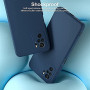 Husa Silicon Silk Touch compatibila cu Xiaomi Redmi Note 10 / 10s, interior catifea, Albastru