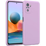 Husa Silicon Silk Touch compatibila cu Xiaomi Redmi Note 10 / 10s, interior catifea, Mov