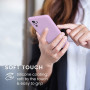 Husa Silicon Silk Touch compatibila cu Xiaomi Redmi Note 10 / 10s, interior catifea, Mov