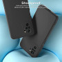 Husa Silicon Silk Touch compatibila cu Xiaomi Redmi Note 10 / 10s, interior catifea, Negru