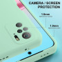 Husa Silicon Silk Touch compatibila cu Xiaomi Redmi Note 10 / 10s, interior catifea, Turcoaz