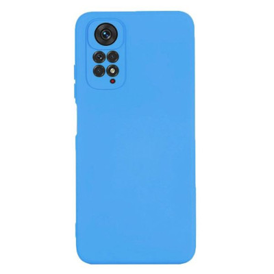 Husa Silicon Silk Touch compatibila cu Xiaomi Redmi Note 11 Pro 5G, interior catifea, Albastru